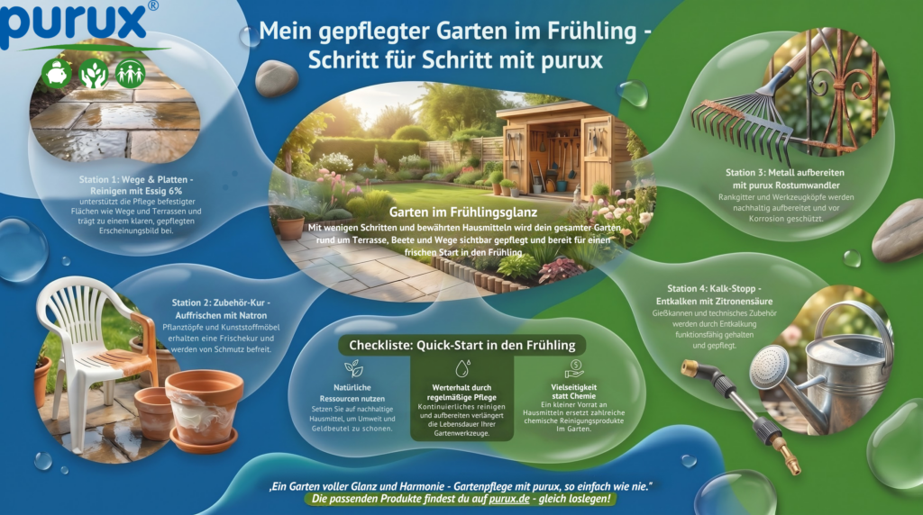 Frühlingsfitter Garten mit Hausmitteln von purux